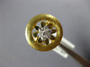 .19CT DIAMOND 18KT WHITE & YELLOW GOLD 3D MATTE & SHINY FLOWER CIRCULAR FUN RING