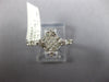 ESTATE .67CT DIAMOND 18K WHITE GOLD BAGUETTE & PRINCESS SQUARE ENGAGEMENT RING