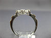 ESTATE .67CT DIAMOND 18K WHITE GOLD BAGUETTE & PRINCESS SQUARE ENGAGEMENT RING