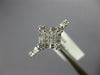 ESTATE .67CT DIAMOND 18K WHITE GOLD BAGUETTE & PRINCESS SQUARE ENGAGEMENT RING