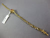 LONG .79CT DIAMOND & AAA RUBY 14KT YELLOW GOLD OVAL FLOWER ETOILE FUN BRACELET