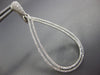 LARGE 1.10CT DIAMOND 18KT WHITE GOLD 2 ROW TEAR DROP PEAR SHAPE HANGING EARRINGS
