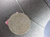LARGE 2.0CT DIAMOND 14KT YELLOW GOLD 3D CLASSIC ROUND CIRCULAR FLOATING PENDANT