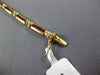 LONG 2.99CT DIAMOND & AAA RUBY 18KT 2 TONE GOLD PRINCESS CHANNEL TENNIS BRACELET