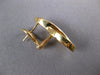 1.0CT DIAMOND 18KT YELLOW GOLD BAGUETTE TEAR DROP SEMI INFINITY CLIP ON EARRINGS