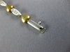 .60CT DIAMOND 14KT TWO TONE GOLD 3D MULTI HEART CLASSIC TENNIS BRACELET #1488