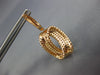 1.24CT DIAMOND 18KT ROSE GOLD 3D MULTI ROW FILIGREE LOVE KNOT HANGING EARRINGS