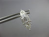 LARGE 1.73CT DIAMOND 18KT WHITE GOLD CLUSTER EMERALD & KITE CUT HANGING EARRINGS