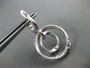 ESTATE 1.52CT DIAMOND 14K WHITE GOLD 3D FLOWER ETOILE LEVERBACK HANGING EARRINGS