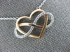 LARGE .56CT DIAMOND 14KT WHITE AND ROSE GOLD HEART INFINITY BY THE YARD NECKLACE
