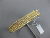 WIDE 2.49CT DIAMOND 14KT YELLOW GOLD 3D MULTI ROW ETERNITY CUFF BANGLE BRACELET