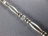 .75CT DIAMOND 14KT WHITE GOLD CLASSIC MATTE & SHINY BEZEL TENNIS BRACELET #1471