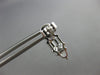 LARGE 1.73CT DIAMOND 18KT WHITE GOLD CLUSTER EMERALD & KITE CUT HANGING EARRINGS