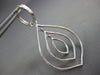 ESTATE LARGE 1.63CT DIAMOND 18KT WHITE GOLD MULTI ROW TEAR DROP HANGING EARRINGS