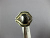 WIDE 2.68CT WHITE & BLACK DIAMOND 18KT WHITE GOLD 3D CUSHION CUT ENGAGEMENT RING