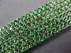 ESTATE LARGE 16.19CT AAA TSAVORITE 18KT WHITE GOLD 3D MULTI ROW TENNIS BRACELET