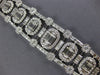 EXTRA LARGE 16.63CT DIAMOND 18KT WHITE GOLD 3D OVAL GRADUATING TENNIS BRACELET