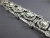EXTRA LARGE 16.63CT DIAMOND 18KT WHITE GOLD 3D OVAL GRADUATING TENNIS BRACELET