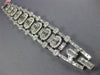EXTRA LARGE 16.63CT DIAMOND 18KT WHITE GOLD 3D OVAL GRADUATING TENNIS BRACELET