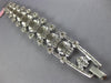 EXTRA LARGE 16.63CT DIAMOND 18KT WHITE GOLD 3D OVAL GRADUATING TENNIS BRACELET