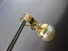 ESTATE LARGE AAA MABE PEARL 14KT YELLOW GOLD FLORAL FUN CLIP ON HANGING EARRINGS
