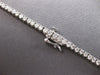 LARGE 11.18CT DIAMOND 14KT WHITE GOLD 3D ROUND GRADUATING TENNIS NECKLACE #27537