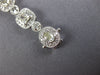 WIDE 7.85CT WHITE & FANCY YELLOW DIAMOND 18KT WHITE GOLD 3D HALO TENNIS BRACELET