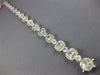 WIDE 7.85CT WHITE & FANCY YELLOW DIAMOND 18KT WHITE GOLD 3D HALO TENNIS BRACELET