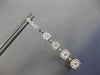 LARGE 2.33CT DIAMOND 14KT WHITE GOLD CLUSTER INVISIBLE JOURNEY HANGING EARRINGS