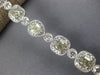 WIDE 7.85CT WHITE & FANCY YELLOW DIAMOND 18KT WHITE GOLD 3D HALO TENNIS BRACELET