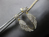 ESTATE .88CT DIAMOND 14K 2 TONE GOLD MULTI LEAF CIRCULAR HANGING EARRINGS #27881