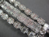 EXTRA LARGE 16.19CT DIAMOND & AAA EMERALD 18K WHITE GOLD OVAL BALLERINA BRACELET