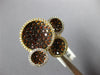 WIDE 2.19CT WHITE & ORANGE DIAMOND 18KT 2 TONE GOLD MULTI CIRCULAR PAVE FUN RING