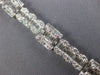 LARGE 8.53CT DIAMOND 18KT WHITE GOLD 3D INVISIBLE SQUARE & OVAL TENNIS BRACELET