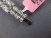 LARGE 8.53CT DIAMOND 18KT WHITE GOLD 3D INVISIBLE SQUARE & OVAL TENNIS BRACELET