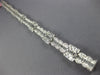 LARGE 8.53CT DIAMOND 18KT WHITE GOLD 3D INVISIBLE SQUARE & OVAL TENNIS BRACELET