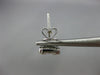 LARGE .95CT DIAMOND 18K WHITE GOLD ROUND & BAGUETTE CLUSTER SQUARE STUD EARRINGS