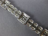 LARGE 8.53CT DIAMOND 18KT WHITE GOLD 3D INVISIBLE SQUARE & OVAL TENNIS BRACELET