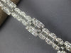 LARGE 8.53CT DIAMOND 18KT WHITE GOLD 3D INVISIBLE SQUARE & OVAL TENNIS BRACELET