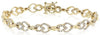 ESTATE 1.30CT DIAMOND 14KT YELLOW GOLD 3D MULTI LEAF FUN TENNIS BRACELET