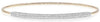 ESTATE .82CT DIAMOND 18KT 2 TONE GOLD 3D MULTI ROW FLEXIBLE BAR BANGLE BRACELET