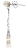 .66CT DIAMOND & AAA SOUTH SEA PEARL 18KT WHITE GOLD CHANDELIER HANGING EARRINGS