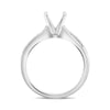 .13CT DIAMOND 14KT WHITE GOLD 3D CLASSIC FOUR PRONG SEMI MOUNT ENGAGEMENT RING