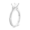 .13CT DIAMOND 14KT WHITE GOLD 3D CLASSIC FOUR PRONG SEMI MOUNT ENGAGEMENT RING