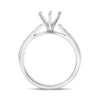 .40CT DIAMOND 14KT WHITE GOLD 6 PRONG FILIGREE ROUND SEMI MOUNT ENGAGEMENT RING