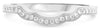 .28CT DIAMOND 14KT WHITE GOLD V SHAPE FILIGREE MILGRAIN WEDDING ANNIVERSARY RING