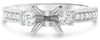 .71CT DIAMOND 14KT WHITE GOLD 3 STONE ROUND 4 PRONG SEMI MOUNT ENGAGEMENT RING