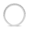 ESTATE .37CT DIAMOND 14KT WHITE GOLD 3D CLASSIC ROUND SEMI MOUNT ENGAGEMENT RING
