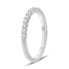 ESTATE .37CT DIAMOND 14KT WHITE GOLD 3D CLASSIC ROUND SEMI MOUNT ENGAGEMENT RING