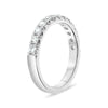 ESTATE .53CT DIAMOND 14K WHITE GOLD ROUND SEMI ETERNITY WEDDING ANNIVERSARY RING